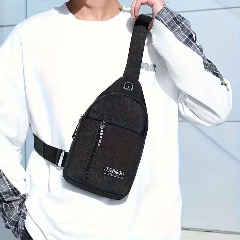 Polyester Chest Bag Waterproof Crossbody Bag
