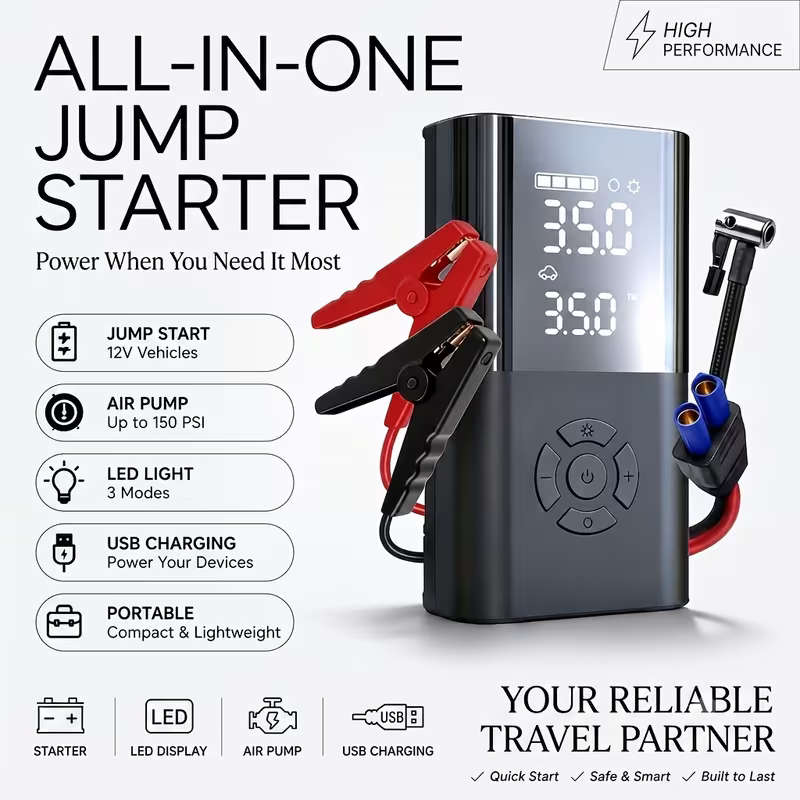 BezosMax Multifunctional Car Jump Starter