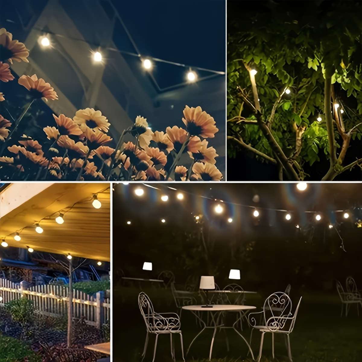 Solar Powered 10-meter 20-lamp String Light + remote control