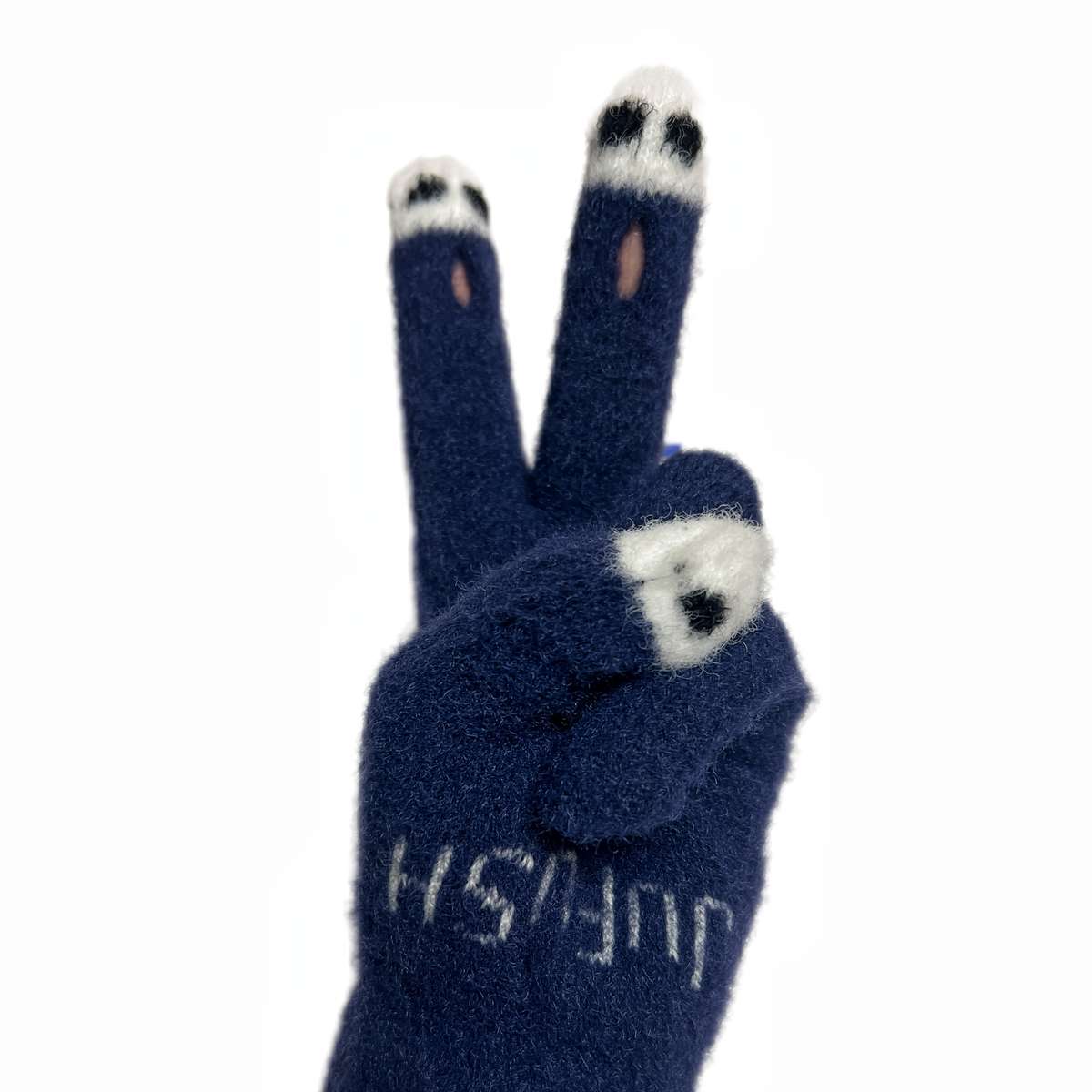 1 Pair Navy Blue Color Warm Gloves