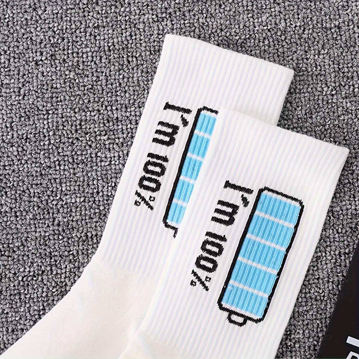 4 Pairs One Size High Elastic Socks