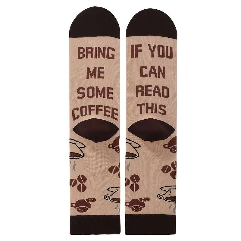 1 Pair Of Brown One Size Socks