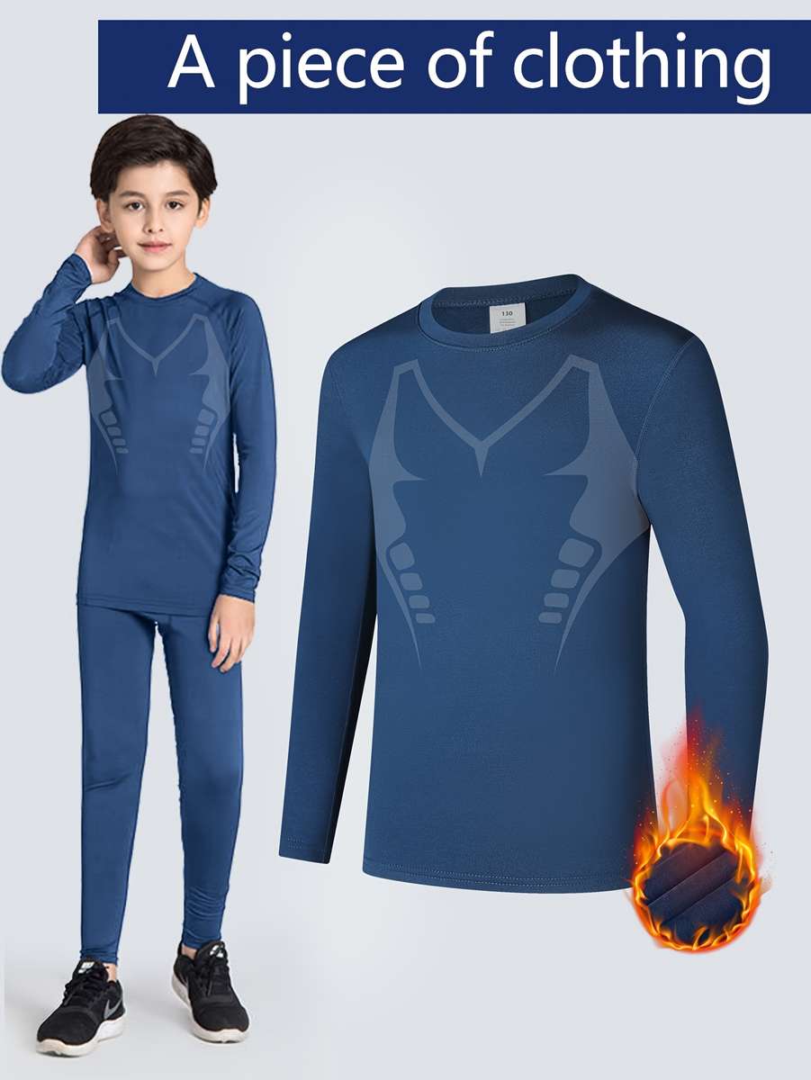 Thermal Underwear Color Navy Color Size910Y