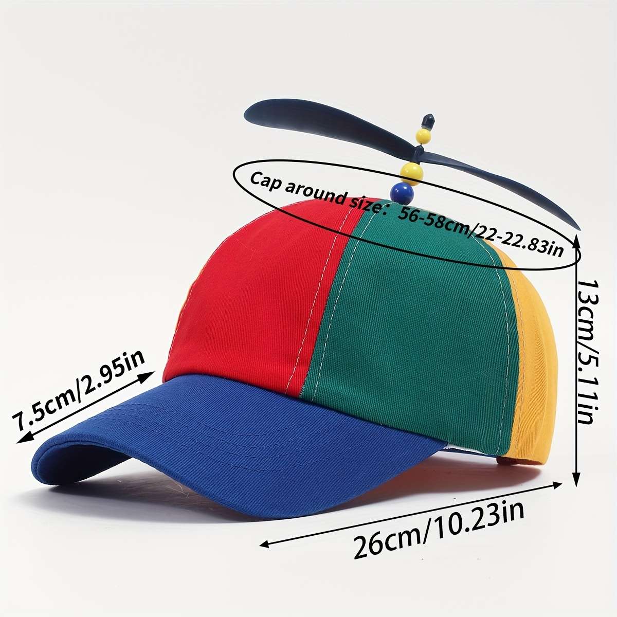 European And American Cross-Border Creative Detachable Propeller Baseball Cap Spring And Summer