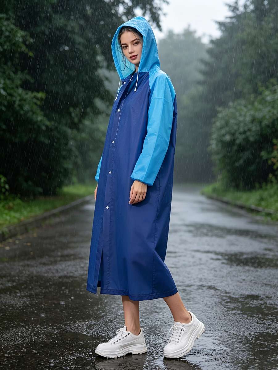 Raincoat Blue Size Asian Onesize