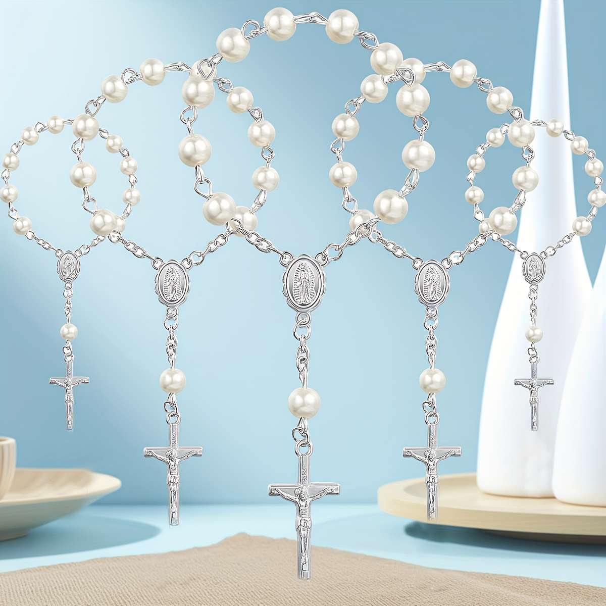 1 Piece Silvery Jesus Theme Pendant