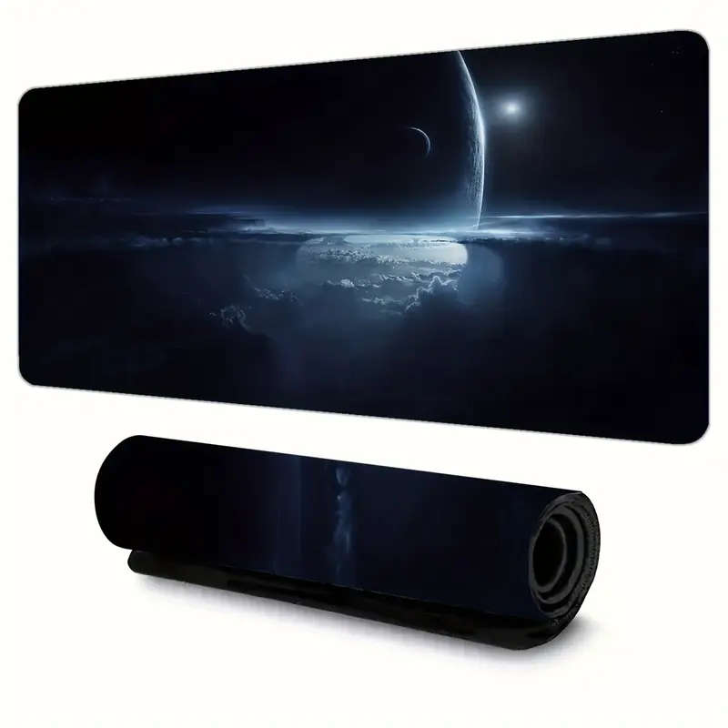 30x60cm Space Planet Mouse Pad Soft Rubber Base Washable Non-Slip Desk Mat