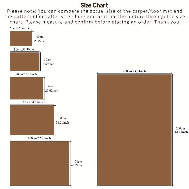 1Pc 19.69x31.50inch 50x80cm Floor Mat