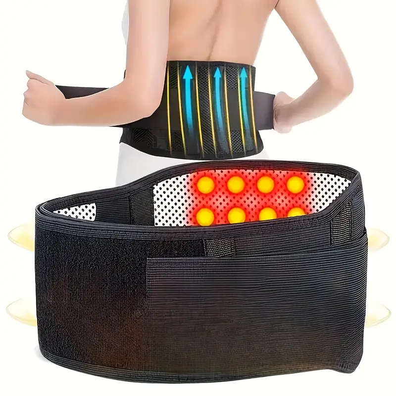 1pc Adjustable Relaxation Lumbar Support Belt Size L Comfortable Back Support Suitable
