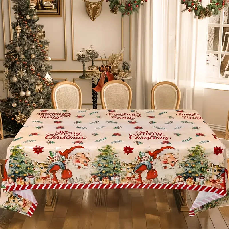 1 Extra-Large Christmas Tablecloth
