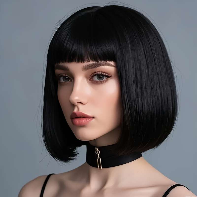 1Pc Black Fashion Design Wig