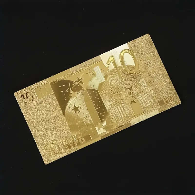 7 Piece Gold Euro Banknote Replica Set - Double-Sided