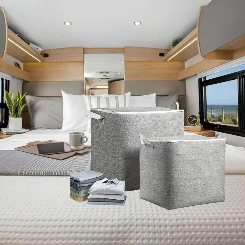 Collapsible Zippered Storage Bag - Durable, washable storage bag