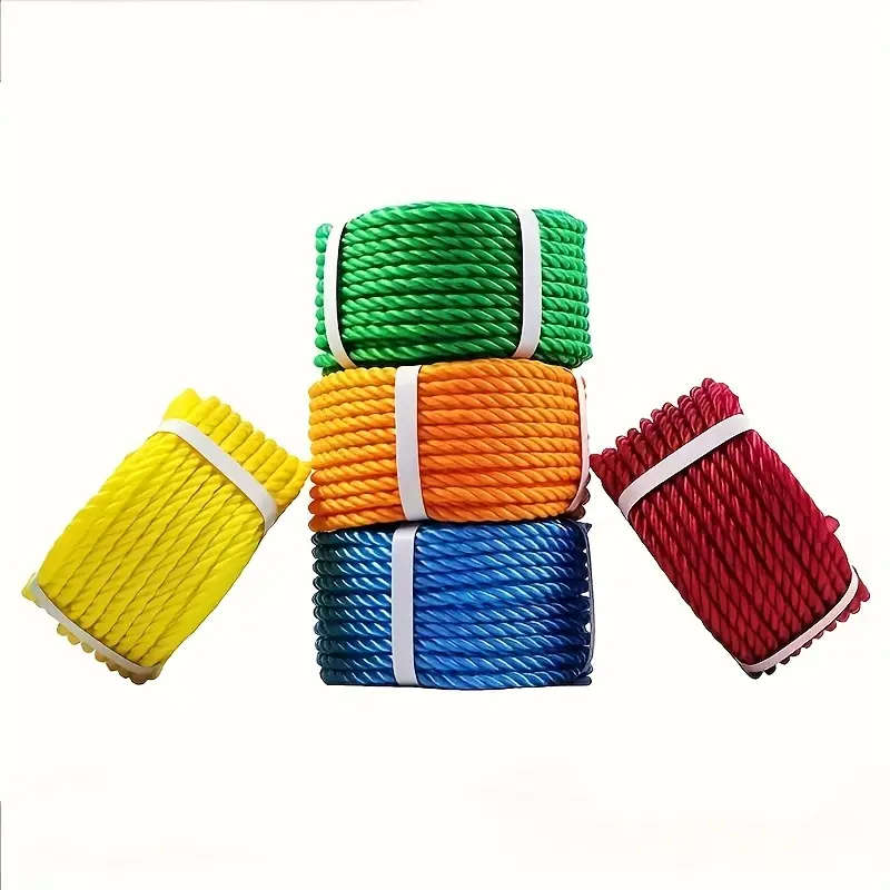 1 Roll Of Durable Plastic Rope Yellow