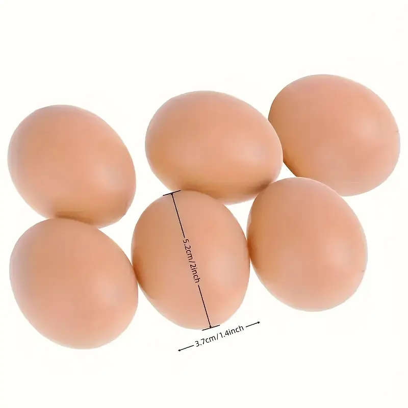 8 Artificial Brown Eggs