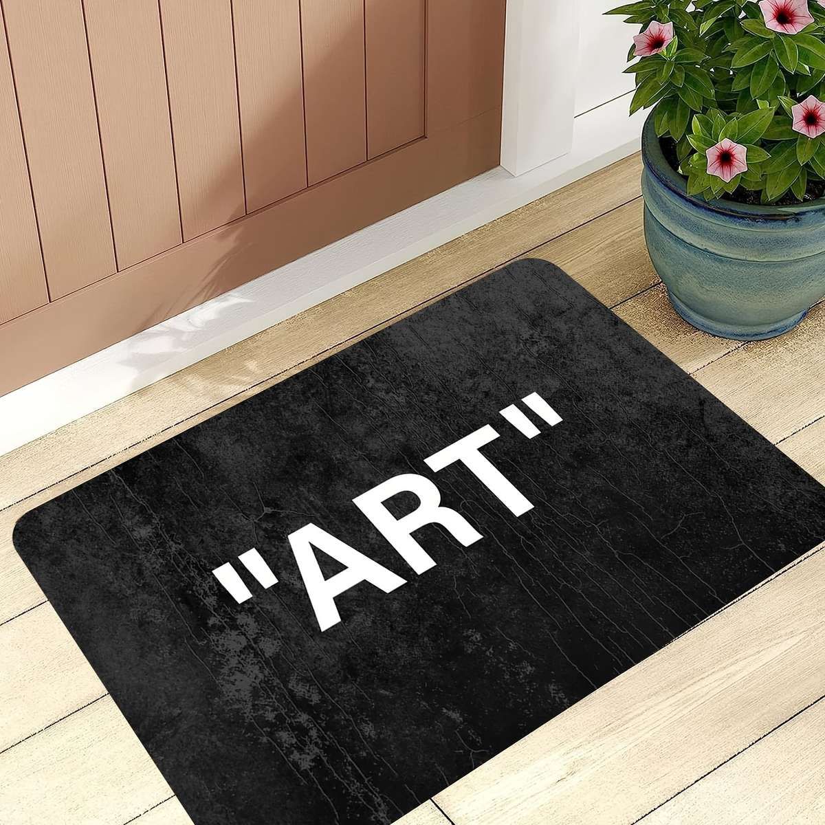 1Pc Black 100x160cm 39.37x62.99inch Floor Mat