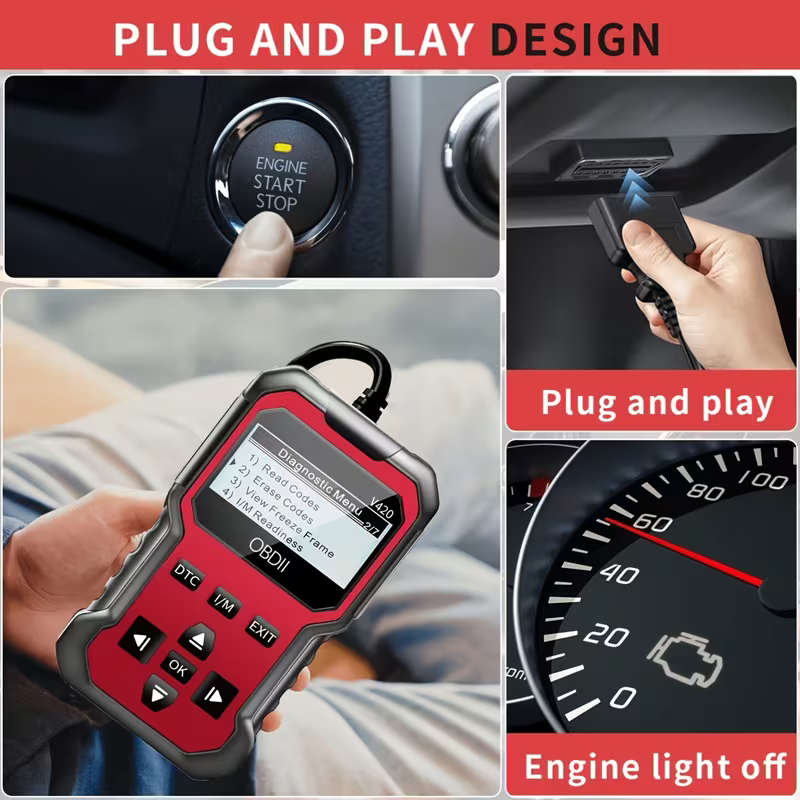 OBD2 Scanner Heavy-Duty Car Diagnostic with Reset Function