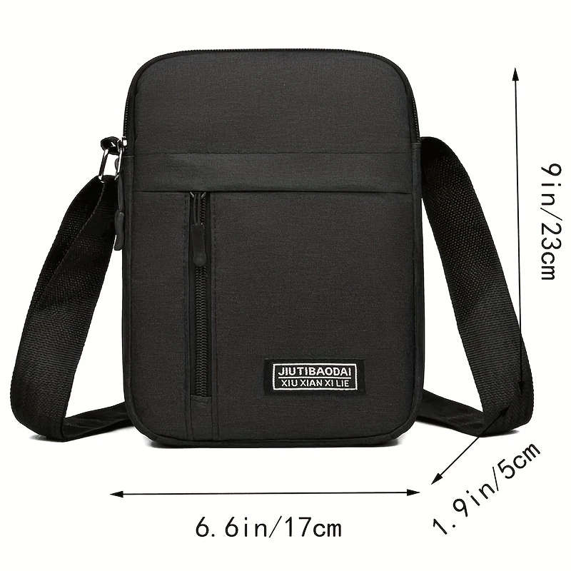 1pc Unisex Square Bag Men's And Women's Single Shoulder Crossbody Bag Backpack Korean Version Casual