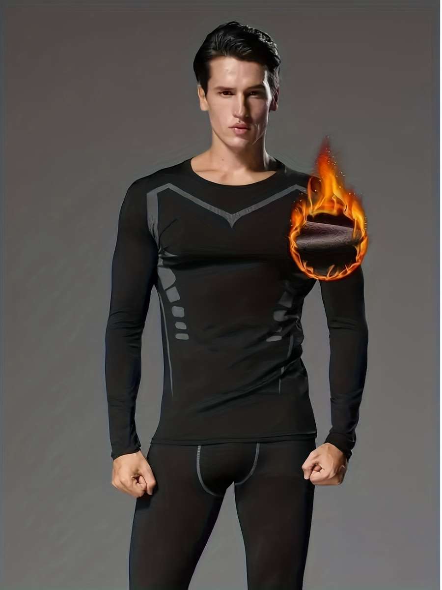 Thermal Underwear Color Black Sizexxl