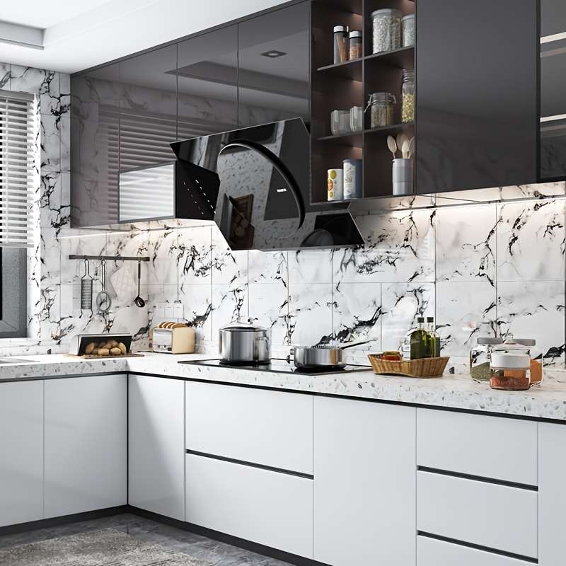 12pcs Wall StickersMarble White