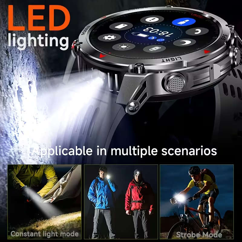 GPS Stainless Steel Sports Watch