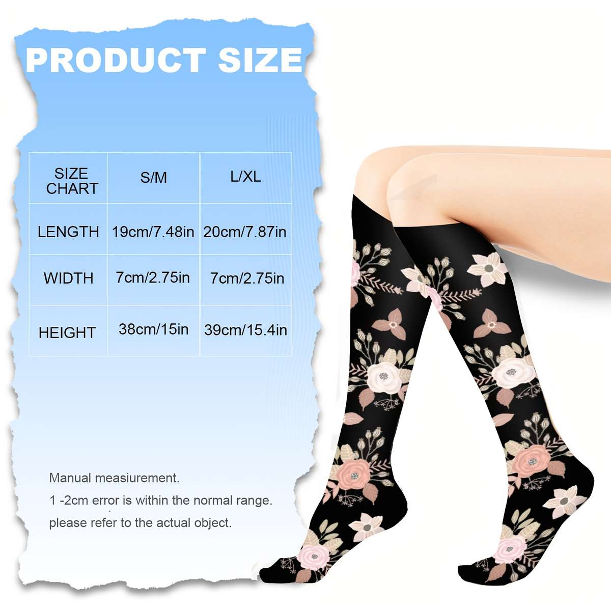 Sock 6 Pairs Color1 Size S M