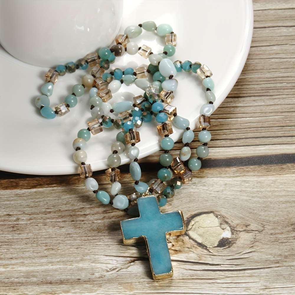 1 Piece Beige Jesus Theme Pendant
