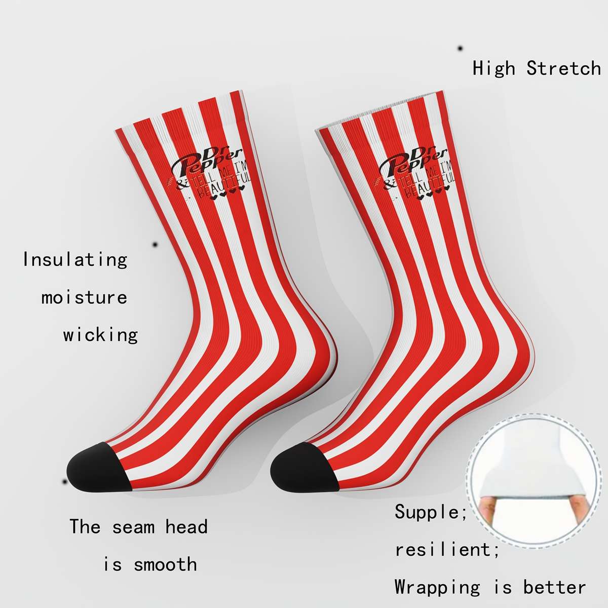 1 Pair Multicolor One Size Socks