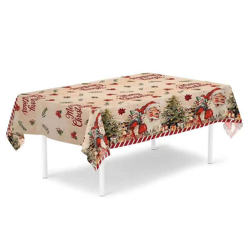 1 Extra-Large Christmas Tablecloth