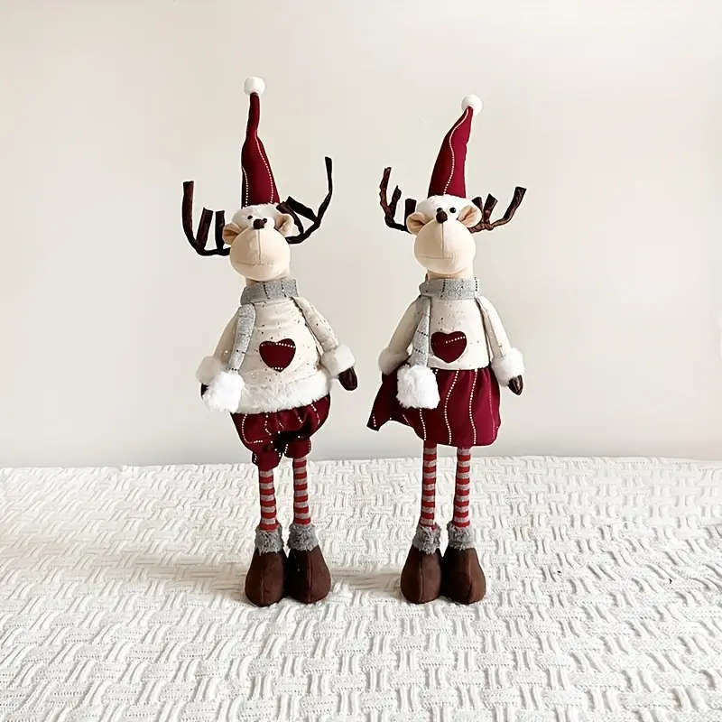 23" Classic Vintage Christmas Reindeer Statue