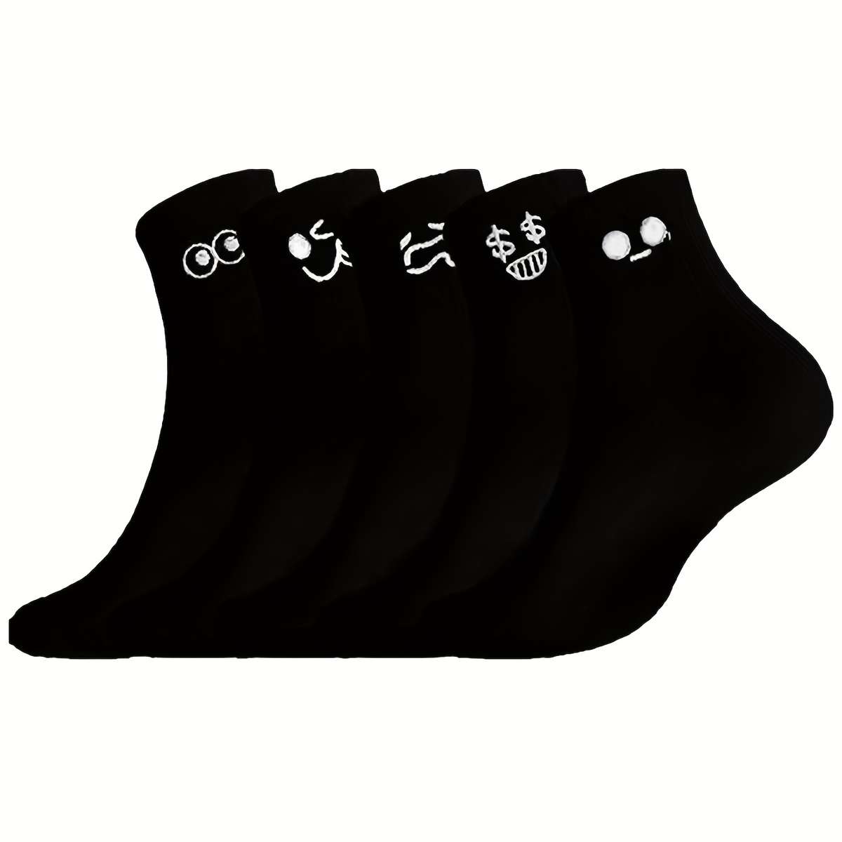 5 Pairs One Size High Elastic Socks