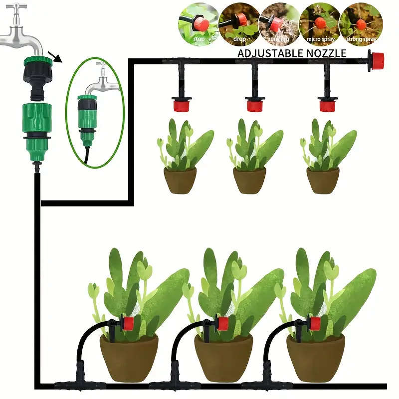 5m Professional Garden Drip Irrigation System Combination Set