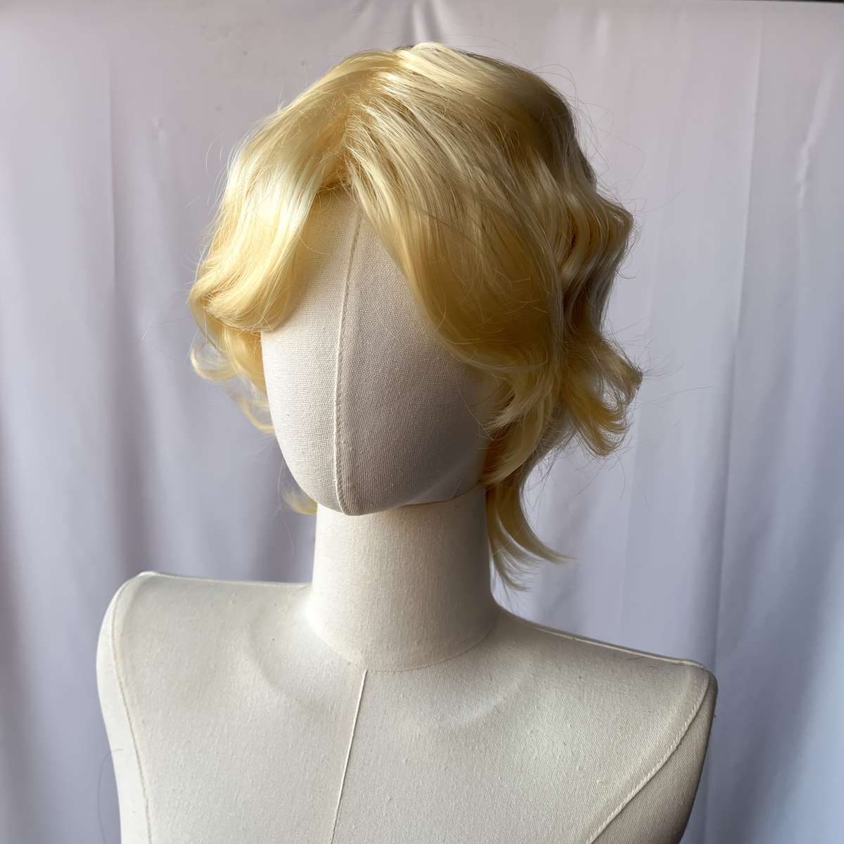 Beige 30.48cm Fashion Design Wig