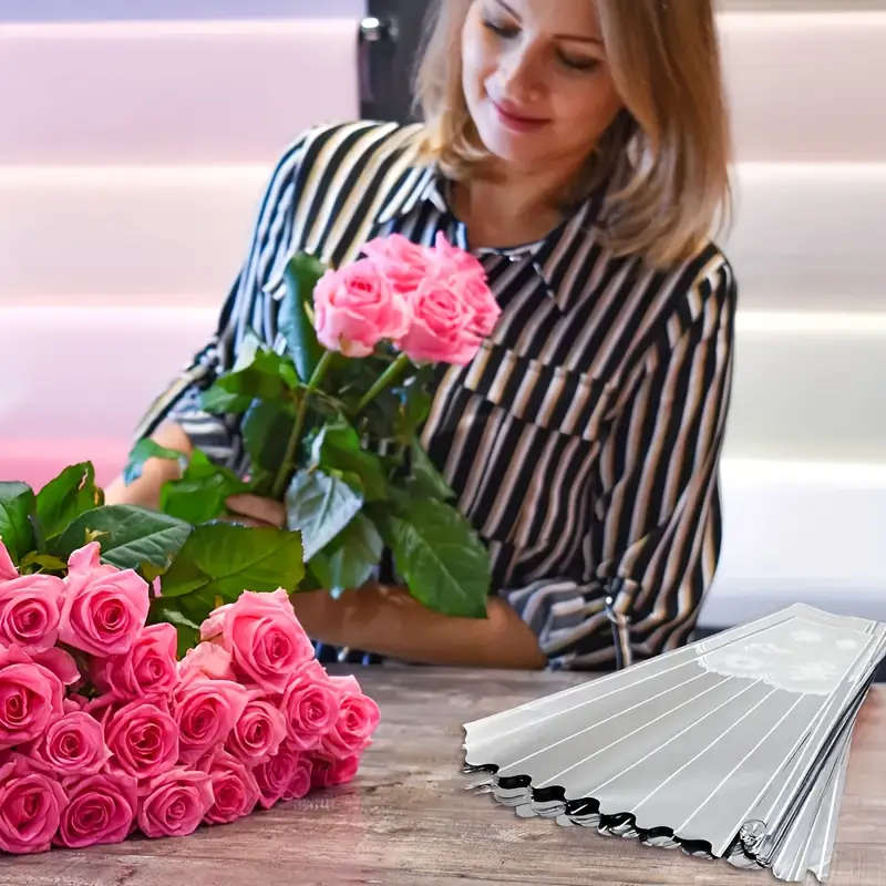10-Pack Bouquets Wrapped In Clear Cellophane Bag