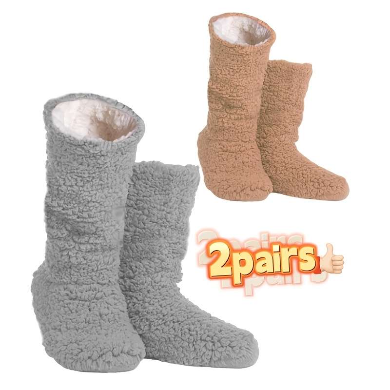 Sock Gray Add Brown 2Pairs One Size