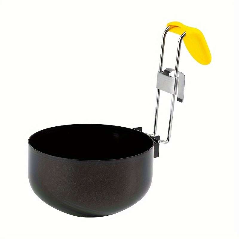 1 Set Non-Stick Folding Egg Poacher with Hanging Ear Design Round Poached Egg Maker Egg Steam