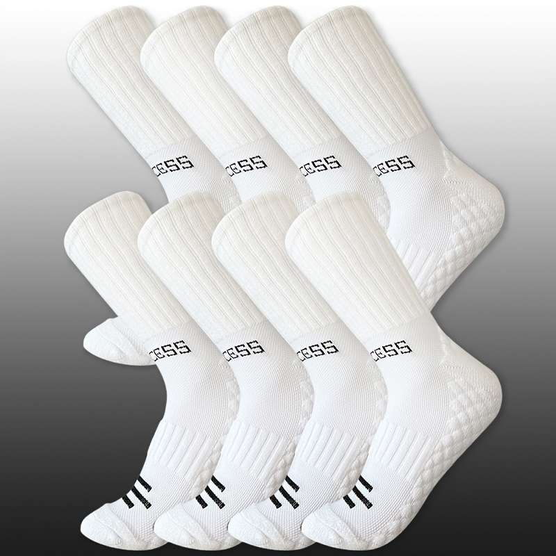 Sock White Eight Pairs One Size