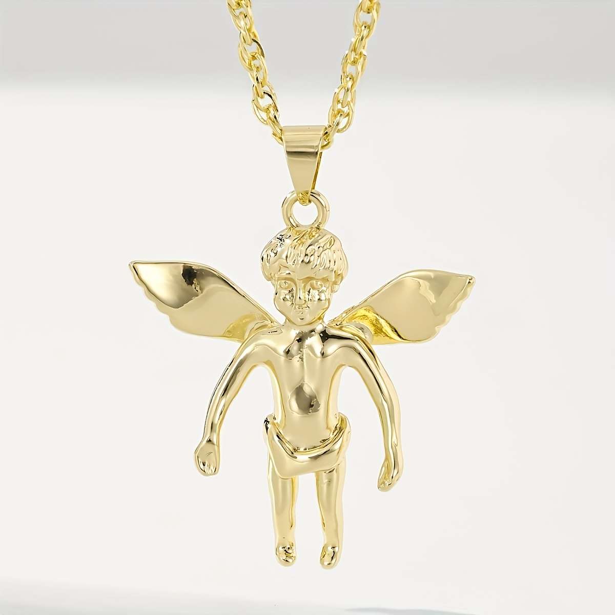 1 Piece Golden Yellow 02 Jesus Theme Pendant