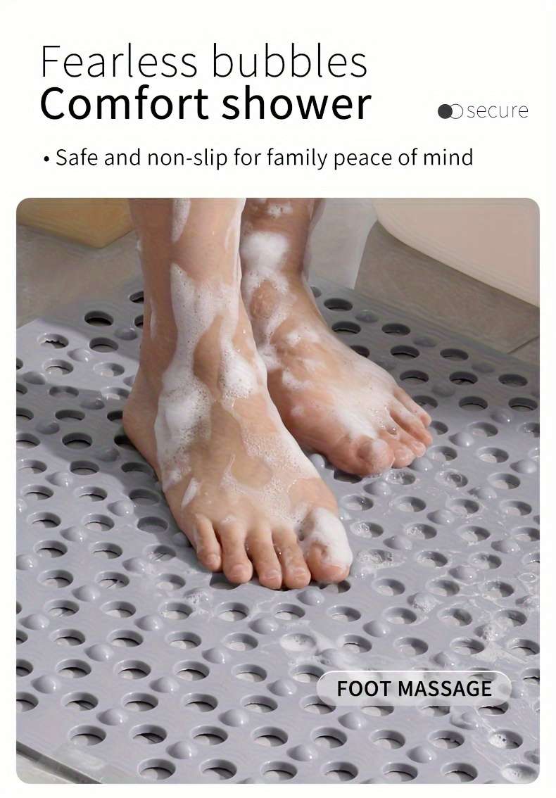 1Pc Gris 39.88x69.85cm Floor Mat