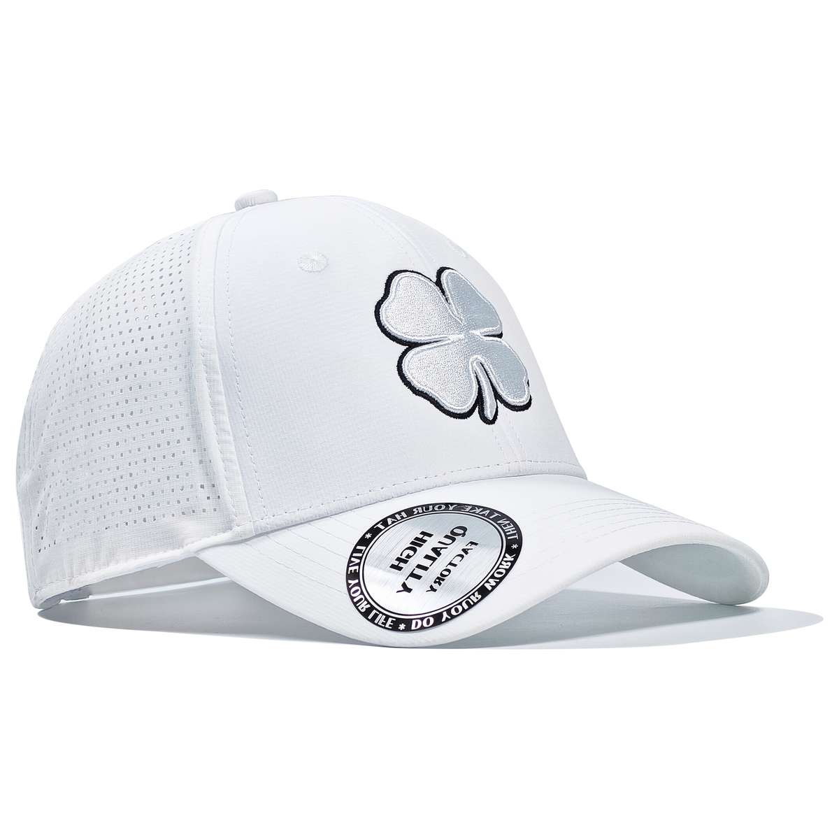 Lucky Life Embroidered Four-Leaf Clover Baseball Cap 100% Polyester Sports Hat