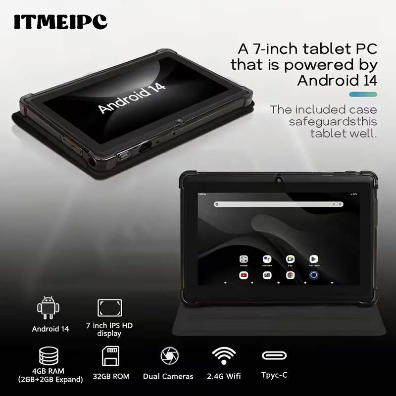 ITMEIPC 7-inch Android Tablet  4GB RAM + 32GB