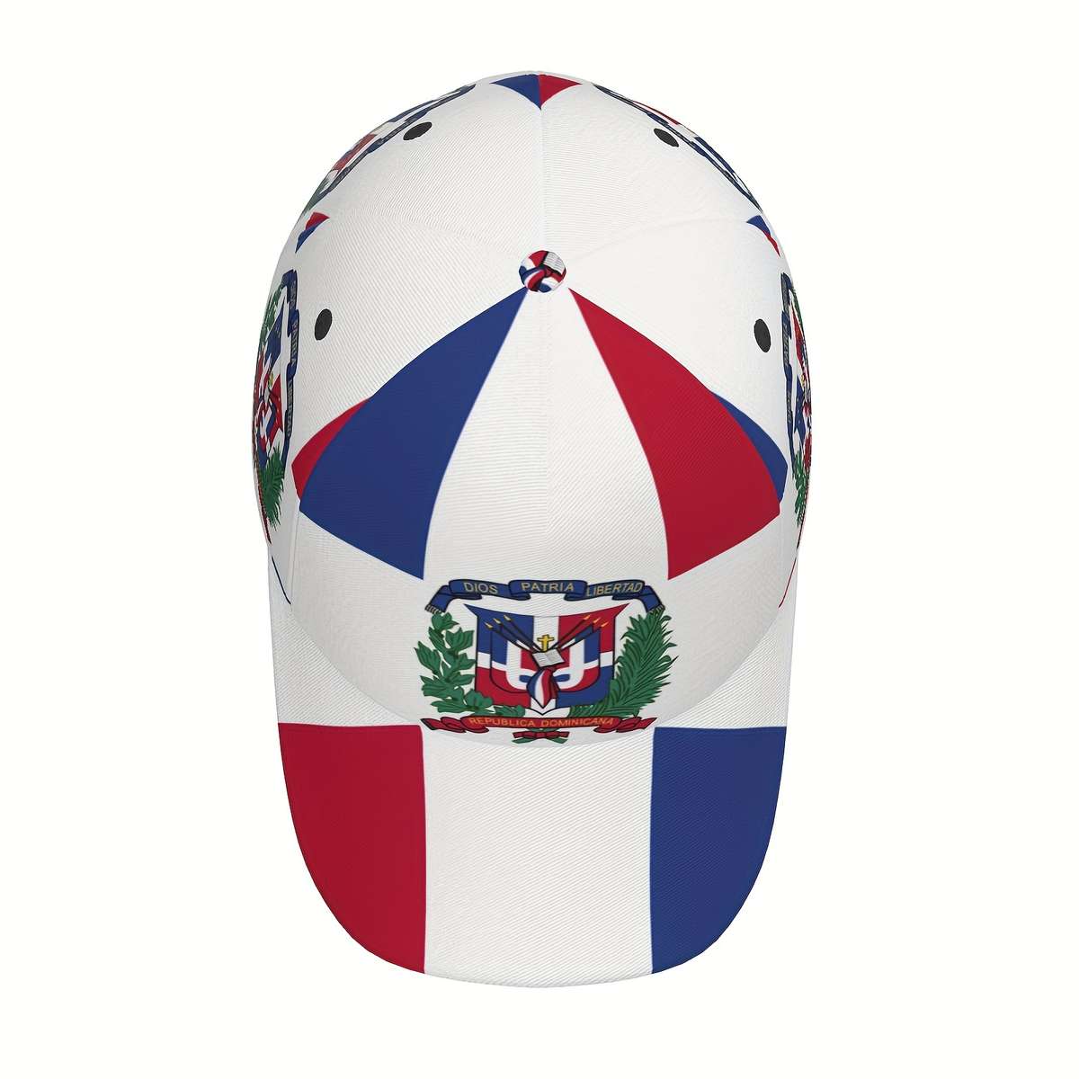 1pc Dominican Flag-Inspired Adjustable Baseball Cap Breathable Lightweight for Sports and Outdoo