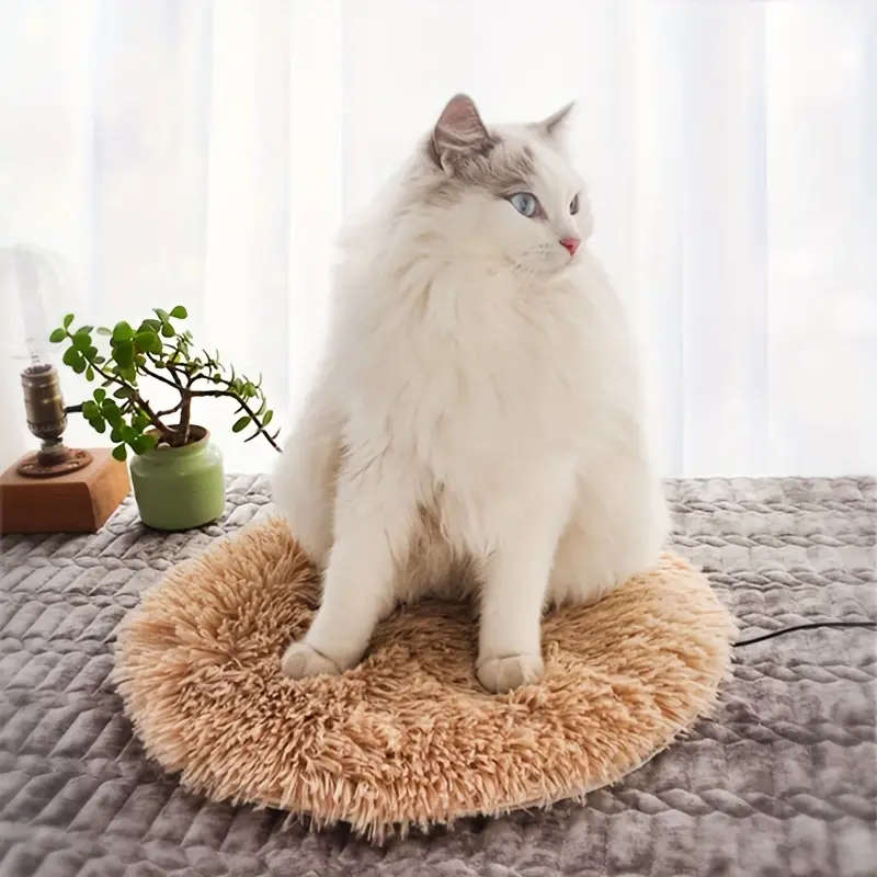 USB-Powered Warm Cat Bed Warm Polyester Pad with Constant Temperature Ideal