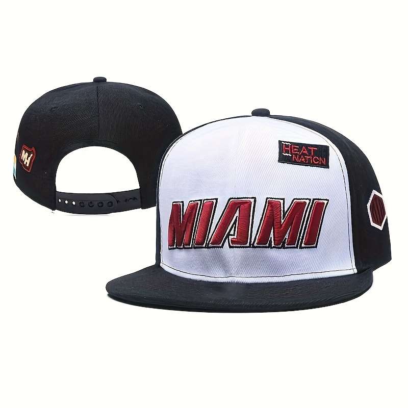 A Hip-Hop Embroidered Flat-Brim Hat Perfect