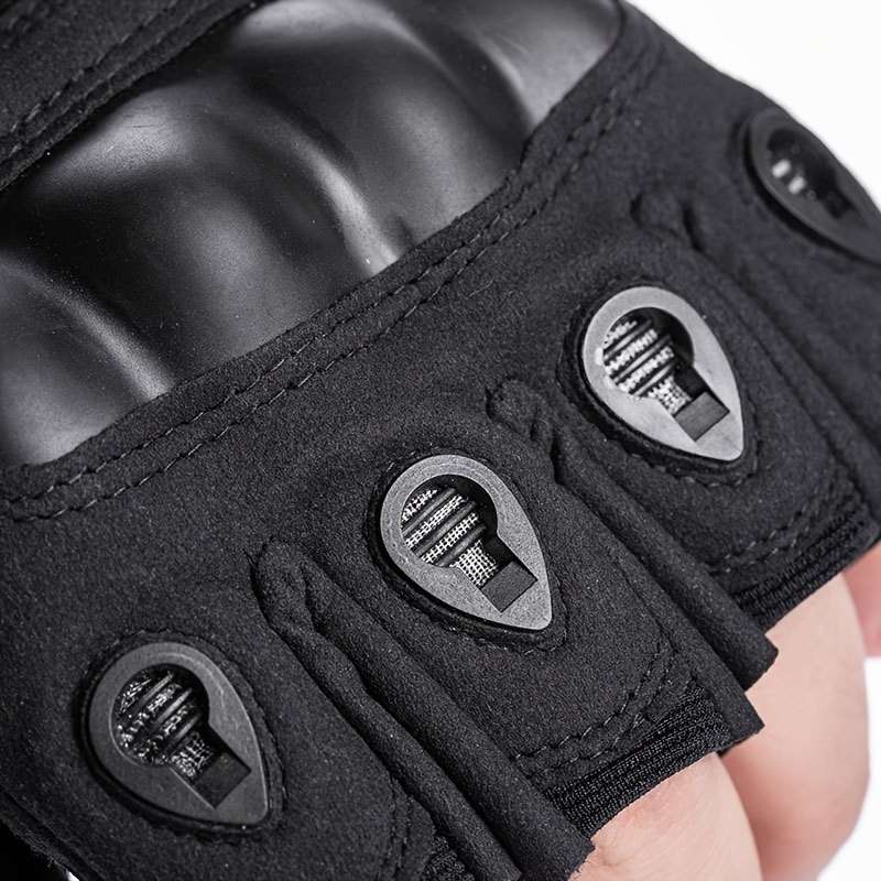 1 Pair Black Size M Outdoor Sports Gloves