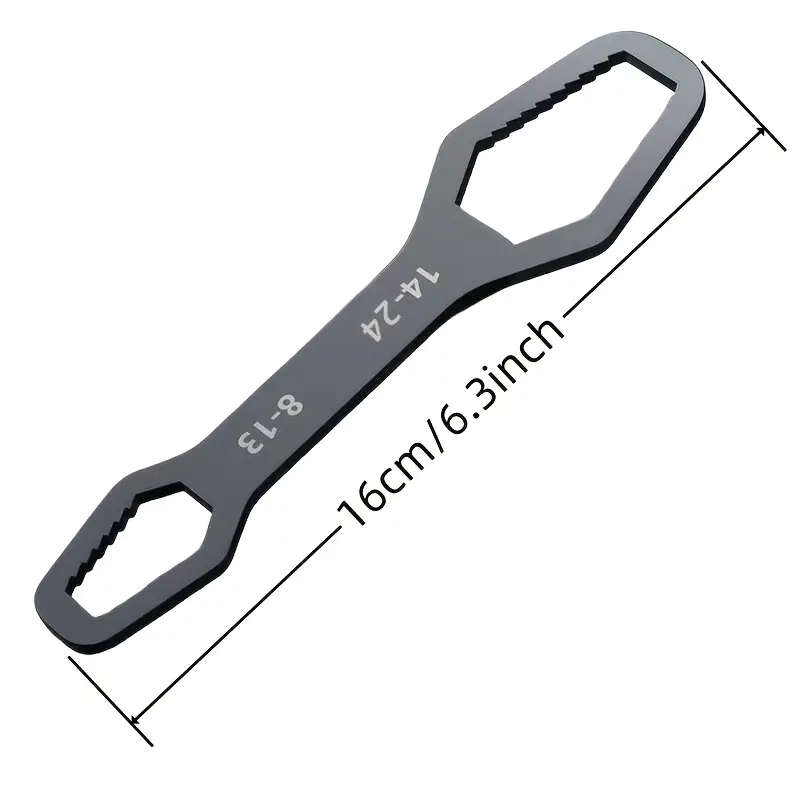 1Pc 3.5mm Versatile Double Ended Plum Wrench Spanners Tool 8 To 24mm