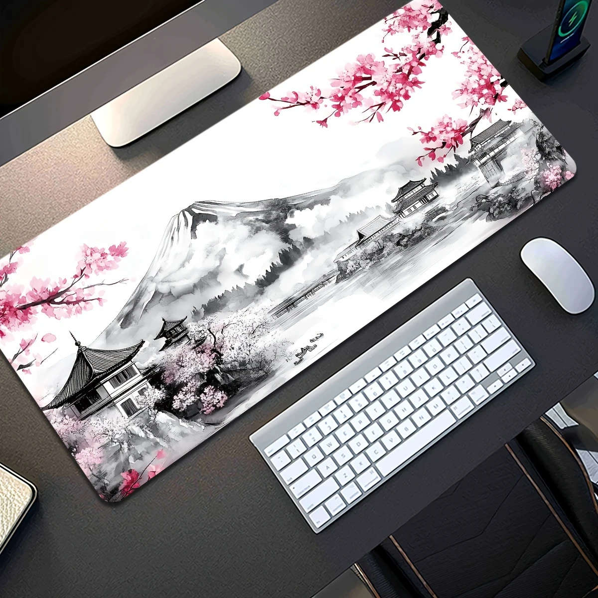 1pc 40x90cm Japanese Cherry Blossom Fuji Mountain Mouse Pad Computer Mouse Pad