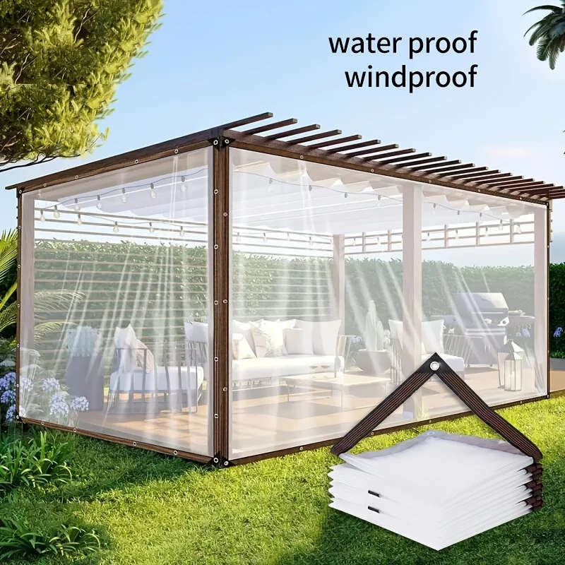Waterproof UV Resistant Heavy Duty Clear Plastic Tarpaulin