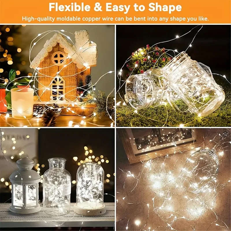 Solar Outdoor String Lights Colorful 12M