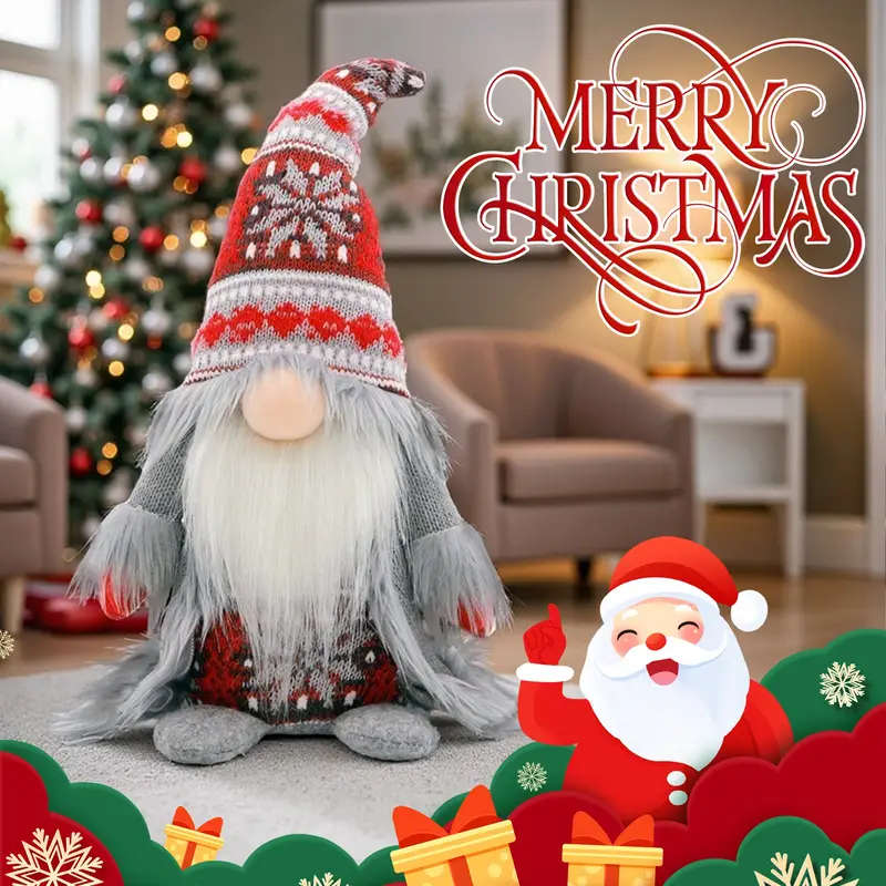 Nordic Style Christmas Dwarf Statue